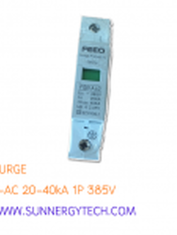 Surge แบบ SPD_F-AC ขนาด 20-40kA 1P 385V white