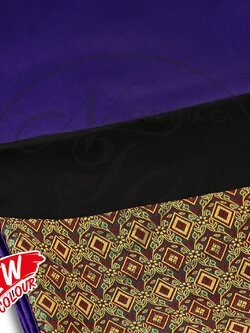 ผ้าคาดเตียงนิวบาหลี สีม่วงแก่