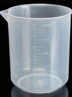 บีกเกอร์พลาสติก ขนาด 500 ml.