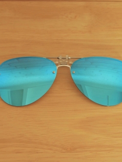 คลิปออนกันแดด Clipsster รุ่น Aviaster B เลนส์สีปรอทฟ้า