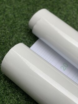 สติ๊กเกอร์ไฮกลอสสำหรับตกแต่งเฟอร์นิเจอร์ "สีขาวมุก" หน้ากว้าง 122 cm x 100cm (สั่งมากกว่า 1m ตัดยาวต่อเนื่อง)