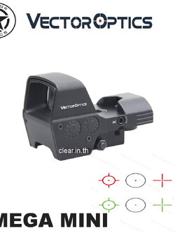 VECTOR OPTIC RED DOT MODEL 2022 รุ่นล่าสุด SIZE mini Omega 23x35 Four Reticle Reflex Sight