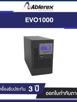 Ablerex UPS Evo1000 True online UPS 1000va/900w with LCD display