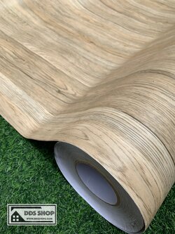 วอลเปเปอร์แบบมีกาวในตัว "ลายไม้ New" หน้ากว้าง 122 cm x 1m (สั่งมากกว่า 1m ตัดยาวต่อเนื่อง)