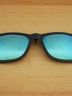 คลิปออนกันแดด Clipsster รุ่น Wayster O Signature Edition กรอบดำเลนส์ปรอทฟ้า