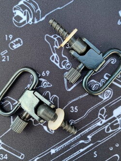 หูกระวินปลดเร็ว ห้อยสายสะพาย 1" inch sling swivels rifle sling swivel