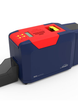 เครื่องพิมพ์บัตรพลาสติก พิมพ์บัตรพนักงาน บัตรข้าราชการ บัตรประจำตัว บัตรนักเรียน แบบสองหน้า Card printer Thermal dye-sublimation direct to card Seaory S22 Dual sided