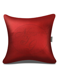 หมอนอิงทูโทนสีไทยโทน สีแดงดินแดงตัด