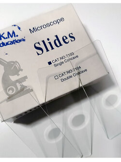 กระจกสไลด์2 หลุม50แผ่นต่อกล่อง