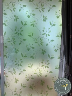 E-Series สติ๊กเกอร์ติดกระจกแบบมีกาวในตัว "ดอกแก้ว" Size 91cmx1m (สั่งมากกว่า 1m ตัดความยาวเราตัดตามที่ลูกค้าสั่งซื้อ คิดราคาเป็นเมตรค่ะ (ตัดยาวต่อเนื่อง)ต่อเนื่อง)