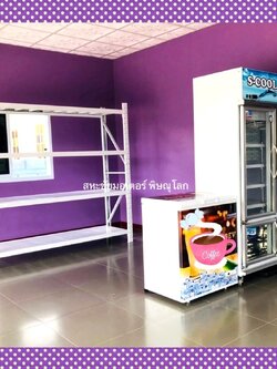 รูปแบบร้านค้า สีม่วง สวยมีเสน่ห์