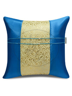 หมอนอิงมงคลคชพงศ์ สีฟ้าครามฝรั่ง