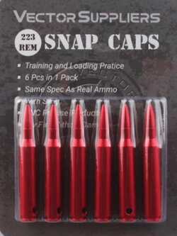 VECTOR OPTIC .223 snap cap without damaging ลูกดัมมี่ขนาด .223 มม.packing:6pcs/box