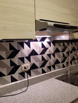 สติ๊กเกอร์อลูมิเนียมฟอยด์ติดครัวกันน้ำมัน Graphic 5 ขนาด 60cm x 3m