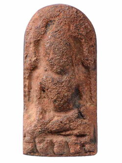 พระตัดแผง พิมพ์ซุ้มนครโกษา วัดพระศรีรัตนมหาธาตุ เนื้อดิน ลพบุรี 63041057