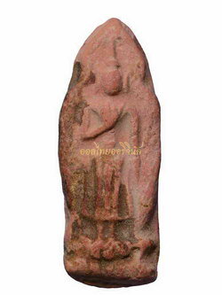 +พระประจำวัน หลวงพ่อมุ่ย วัดดอนไร่ รุ่นปลัดทวี ปี2490 เนื้อดิน สุพรรณ 63061126