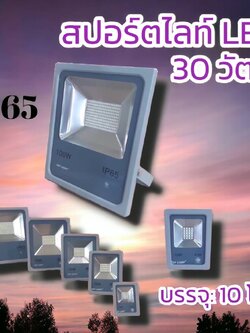 สปอร์ตไลท์แอลอีดี30วัตต์ จำนวนบรรจุ10โคม