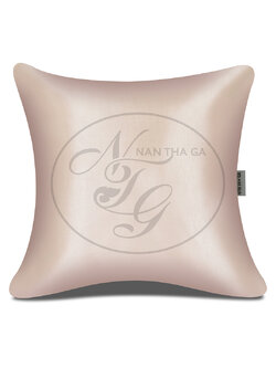 หมอนอิงทูโทนสีไทยโทน สีครีมสังข์