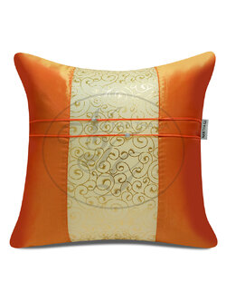 หมอนอิงมงคลคชพงศ์ สีส้มดอกกรรณิการ์