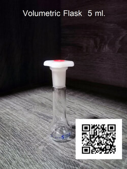 ขวดวัดปริมาตรแก้วขนาด 5 ml.