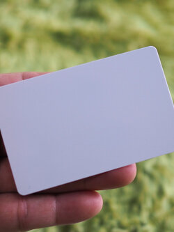 บัตรพลาสติกขาวเปล่า พีวีซี White blank PVC card ขนาด 0.76 mm. จำนวน 100 ใบ