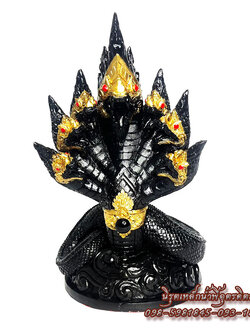 นาคราช พญานาคราช พญานาคองค์ดำแร่เหล็กน้ำพี้ 7 เศียร ฐาน 6 นิ้ว สูง 10.5 นิ้ว ผ่านพิธีปลุกเสกแล้ว