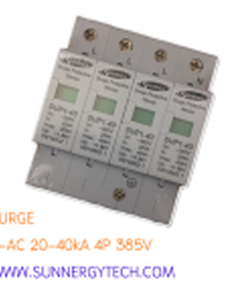 Surge แบบ SPD_S-AC ขนาด 20-40kA 4P 385V white