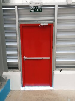 ประตูหนีไฟ ประตูเหล็กทนไฟ