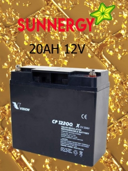 แบตเตอรี่ขนาด 20Ah 12V ชนิด Deep Cycle - AGM
