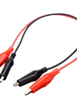 สายไฟดำแดงพร้อมคลิปปากจระเข้ 2 ข้าง