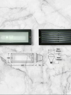 โคมหน้ากระจกเรียบ E27ทางเดิน จำนวน 20 โคม / ลัง
