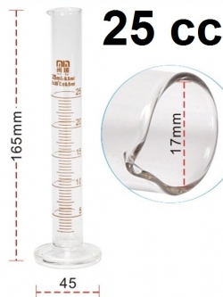 กระบอกตวงแบบแก้ว ขนาด 25 ซีซ๊
