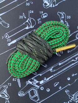 แสร้งู อุปกรณ์ล้างลำกล้อง สำหรับทำความสะอาดลำกล้องขนาด .22 .223 5.56 sling brushes Caliber Rifle Cleaner