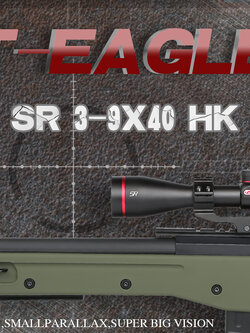 กล้องติดปืน T-EAGLE SR 3-9X40 กล้องดีราคาถูก กันน้ำ กันกระแทก