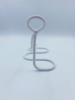 เชือกเสียบไวน์โชว์ สีขาว เชือกแขวนไวน์ ของขวัญตกแต่ง Knight Black Horse Winery