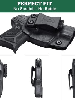 ซองพกใน Ruger LCP II .380 IWB Kydex Holster, Right Hand USA WARRIORLAND holster