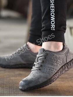 HOT STAR NO.10 รองเท้าเซฟตี้ รองเท้าหัวเหล็ก รองเท้านิรภัย รองเท้าเซฟตี้sport ดีไซส์สวย ทันสมัย ระบายอากาศดี พื้นยาง กันลื่น เหมาะชายและหญิง