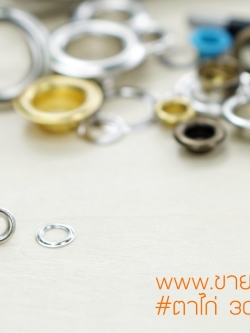 ตาไก่ NO.309B ขนาด 9.5 มิลลิเมตร เนื้อทองเหลือง สีเงิน