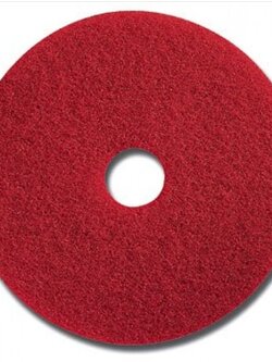 แผ่นขัดเงาพื้น สีแดง 3M Red Buffer 5100