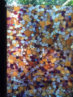 PVC สูญญากาศติดกระจก "Colorful Classic III" หน้ากว้าง 90 cm x 100cm