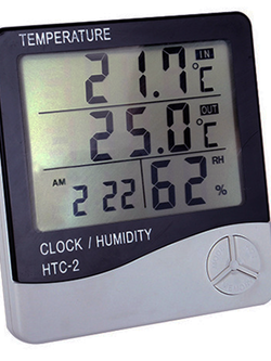 เทอร์โม-ไฮโกรมิเตอร์แบบดิจิตอล HTC-2