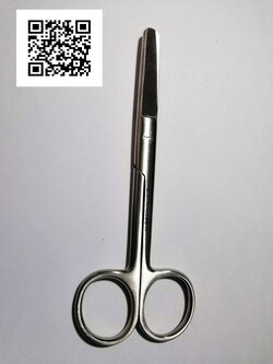 กรรไกรผ่าตัดปลายตรงมนมนยาว 13 นิ้ว