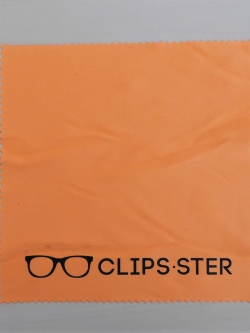 ผ้าเช็ดเลนส์แว่น Clipsster สีส้ม