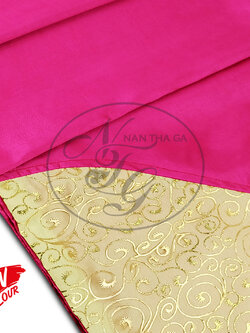 ผ้าคาดเตียงเอมอร สีชมพูเกสรชมพู่