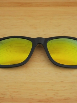 คลิปออนกันแดด Clipsster รุ่น Wayster O Signature Edition กรอบดำเลนส์ปรอทส้ม