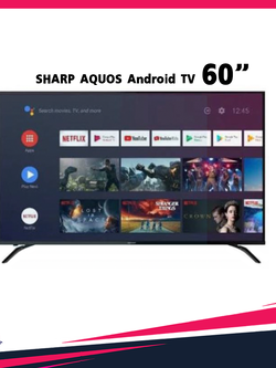 SHARP LED Smart TV 4k Andirod TV รุ่น 4T-C60BK1X ขนาด 60"