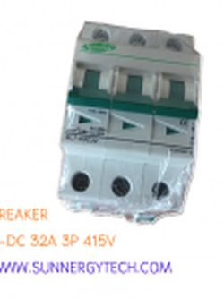 Beaker แบบ MCB_S-DC ขนาด 32A 415V 3P