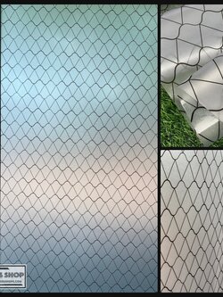 Size 90cm x 100cm : PVC สุญญากาศติดกระจก "ฝ้าขุ่นเกล็ดปลา" สั่งมากกว่า 1m ได้ ตัดความยาวต่อเนื่อง