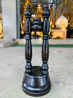 ขาตั้งตาลปัตร สีโอ๊คแลคเกอร์