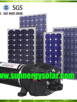 ปั๊มน้ำโซล่าเซลล์ 24480ลิตรต่อวัน DC pump 12V_24V